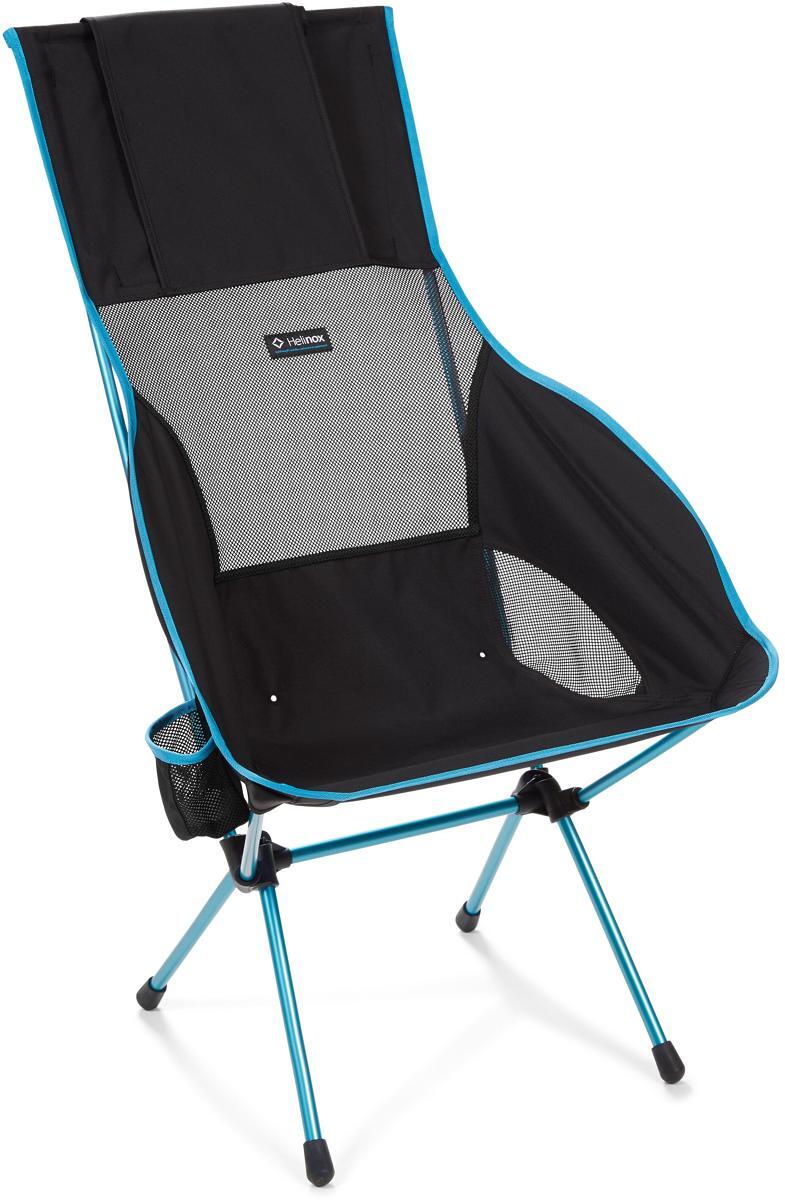 Helinox Savanna Chair Faltstuhl Campingstuhl Strandsessel Getränkehalter Garten Festival Outdoor black
