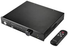 Renkforce RF-WAM-500 Stereo-Verstärker 2x100 Watt Mediaplayer-Funktion Bluetooth aluminium