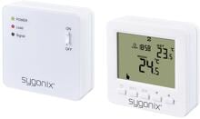 Sygonix SY-5470190 Funk-Raumthermostat Wochenprogramm Aufputz weiß