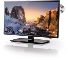 Carbest 23,6" LED LED-TV Fernseher Triple-Tuner Widescreen FHD DVD Camping Wohnwagen Reisemobil schwarz