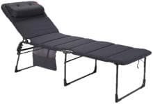 Crespo AP/363 Air Deluxe Campingliege Sonnenliege Gartenliege Outdoor Camping Wohnwagen Wohnmobil grau